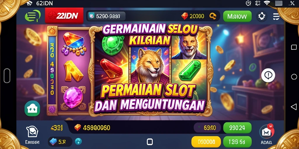 Tampilan menarik permainan Slot di 62IDN.