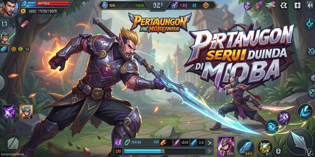 Gameplay intens di arena pertarungan MOBA API66.