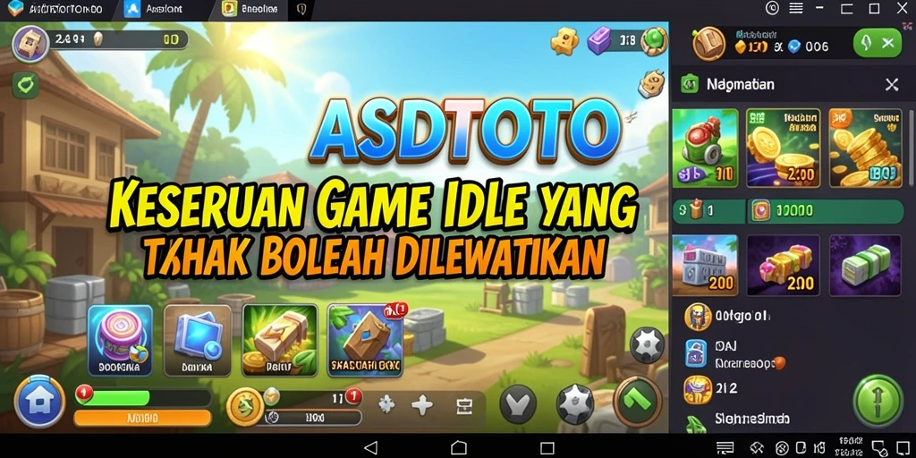 Screenshot utama ASDTOTO menampilkan serunya gameplay Idle.