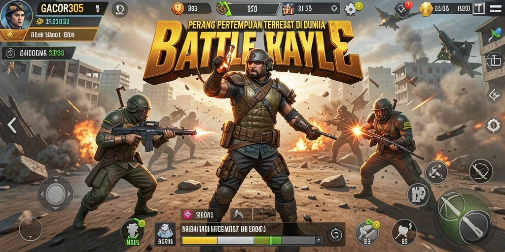 Gameplay menarik dari GACOR305 dalam pertarungan Battle Royale.