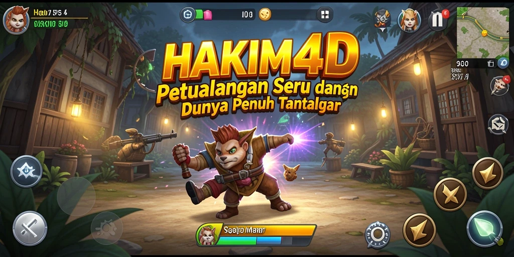 Tampilan gameplay petualangan yang mendebarkan di HAKIM4D.
