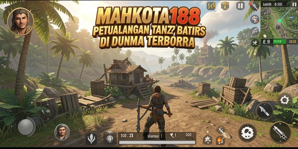 Screenshot MAHKOTA188 menampilkan eksplorasi dunia terbuka yang megah.