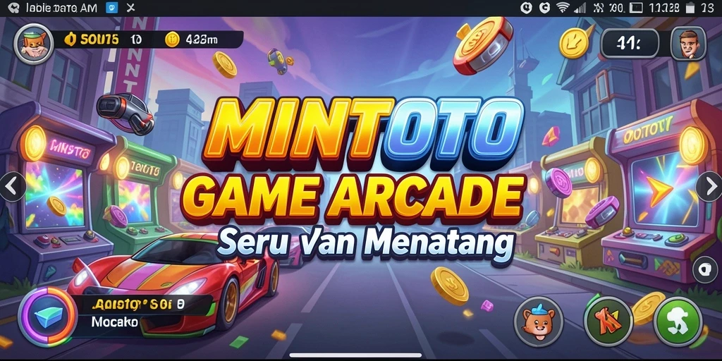 Tangkapan layar MINTOTO menampilkan gameplay arcade yang mendebarkan.