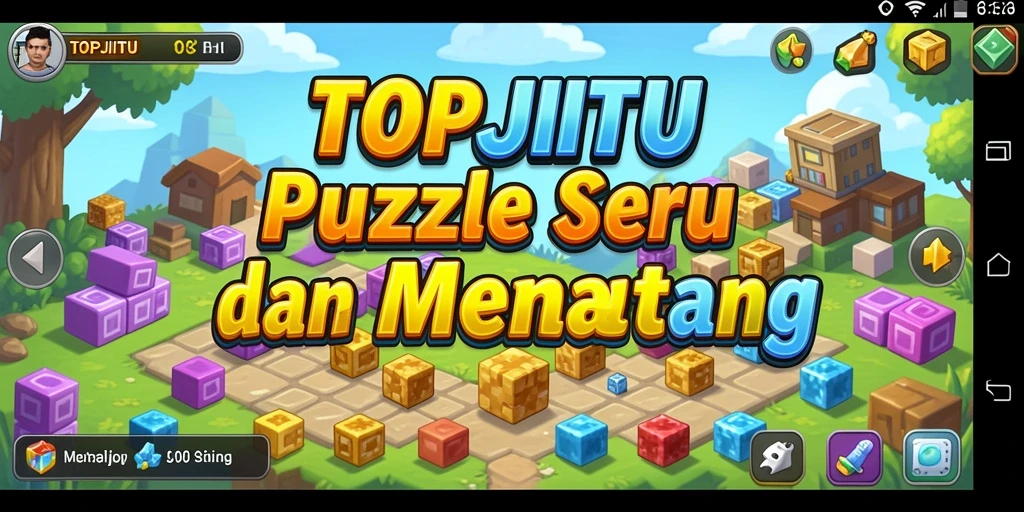 Tampilan gameplay seru dan tantangan dari TOPJITU.